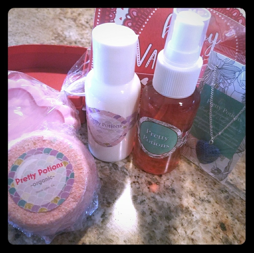 Handmade Valentines day gift set.